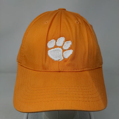 Clemson Tigers Strapback Hat Orange Embroidered Logo PawPrint Captivating NCAA