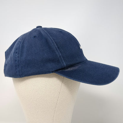 Nike Baseball Cap Blue One Size Embroidered Swoosh Logo Golf Cotton Sport Hat