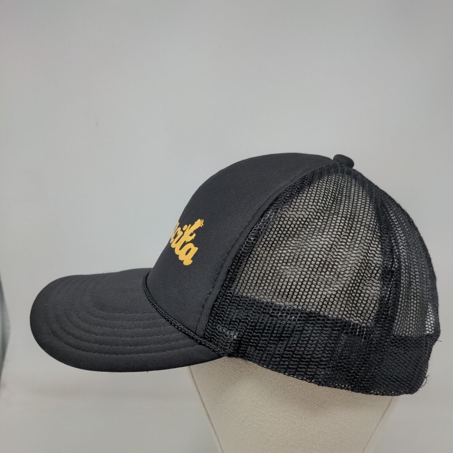Mamacita Snapback Mesh Back Rope Trucker Hat Black OSFM Solid Otto
