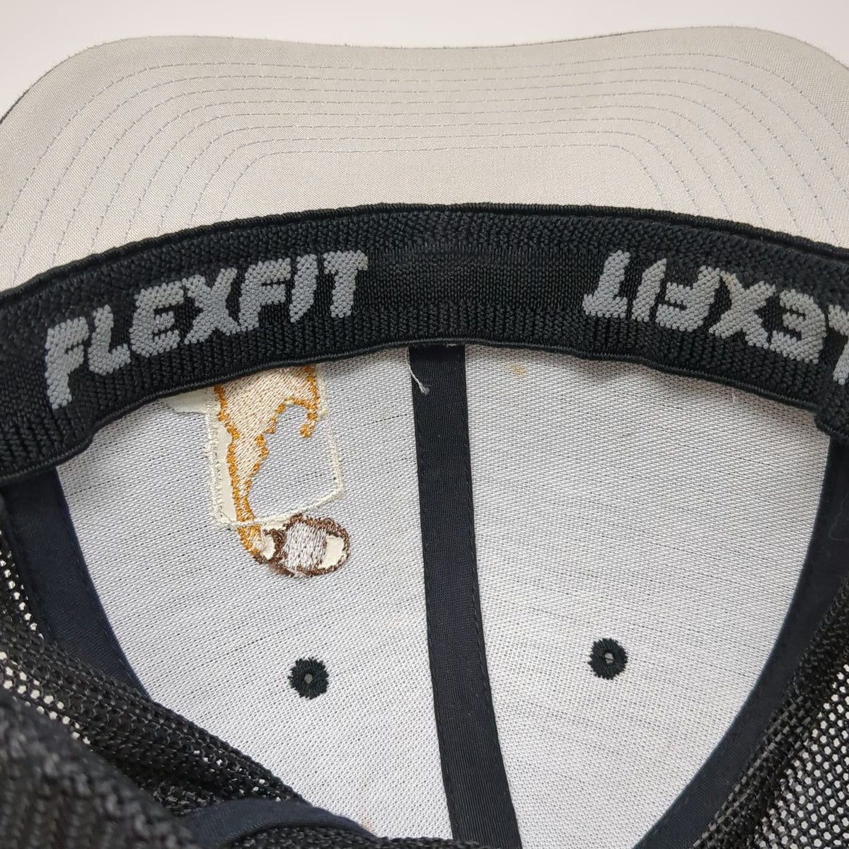 Flexfit Baseball Cap Black One Size Drink Local Brew Beer Graphic Mesh Back Hat
