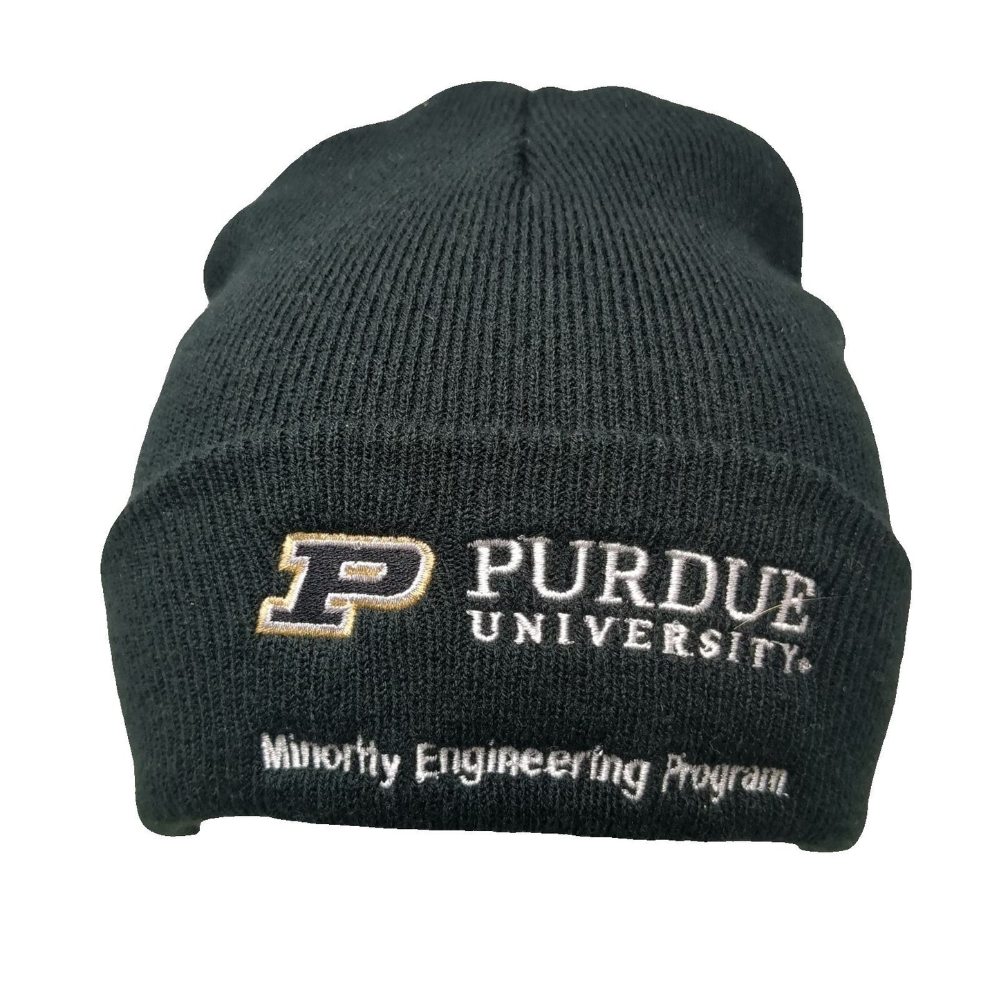 Purdue NCAA Port & Company Black OSFM Minority Engineering Program Beanie Hat