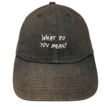 Justin Bieber What Do You Mean? Hat Black One Size Baseball Cap Slideback Logo