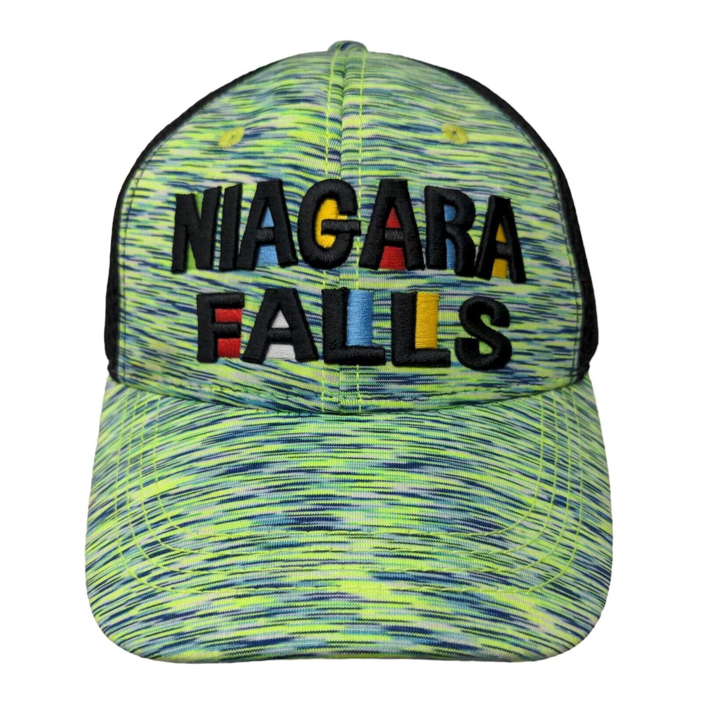 Blooming Onion Mens Strapback Mesh Back Hat Multicolor Niagra Falls Embroidered