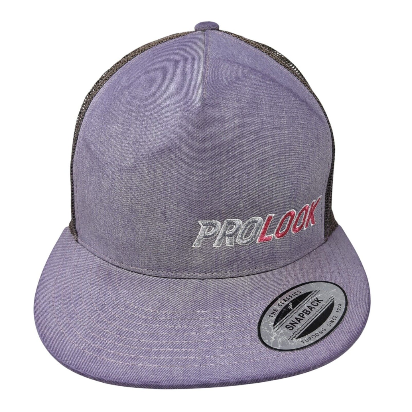 Prolook Snapback Trucker Hat Blue One Size Adjustable Mesh Back Classics Yupoong