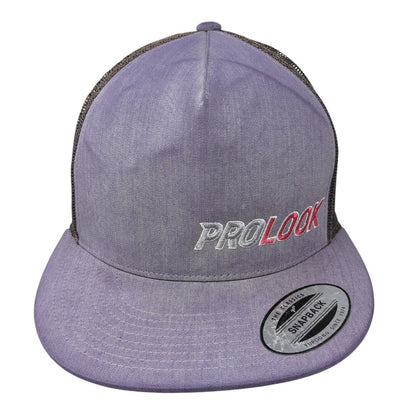 Prolook Snapback Trucker Hat Blue One Size Adjustable Mesh Back Classics Yupoong