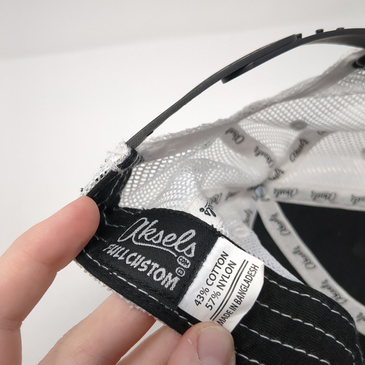 Jessie G Camo Anchor Snapback Trucker Hat Black One Size Mesh Back