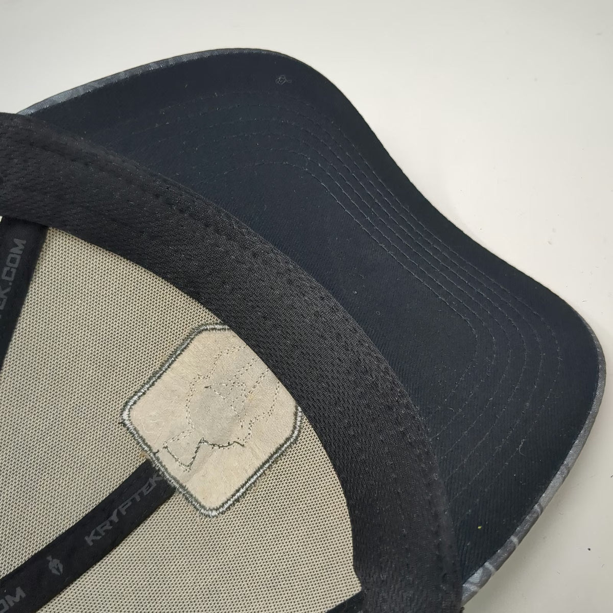 Kryptek Trucker Hat Gray OSFM Spartan Shield Typhon Camo Cooling Mesh Snapback