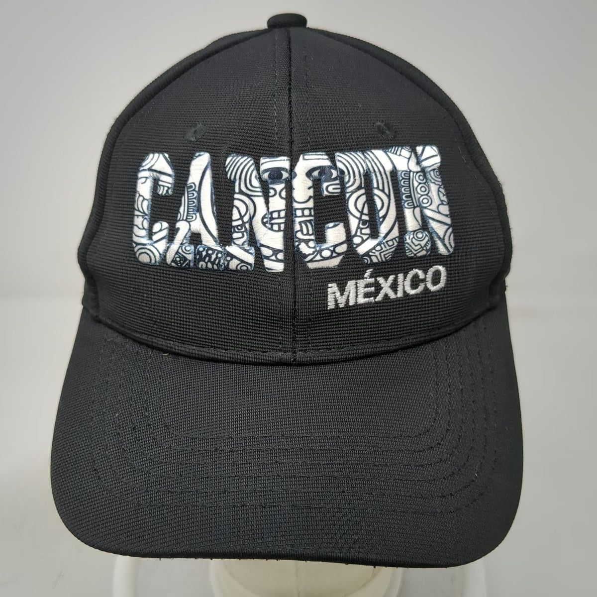 Genesis Baseball Cap Black One Size Cancun Mexico Embroidered Adjustable Hat