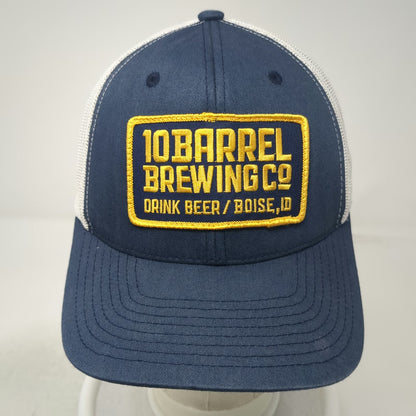 Yupoong Trucker Hat Blue One Size 10 Barrel Brewing Co Boise ID Mesh Snapback