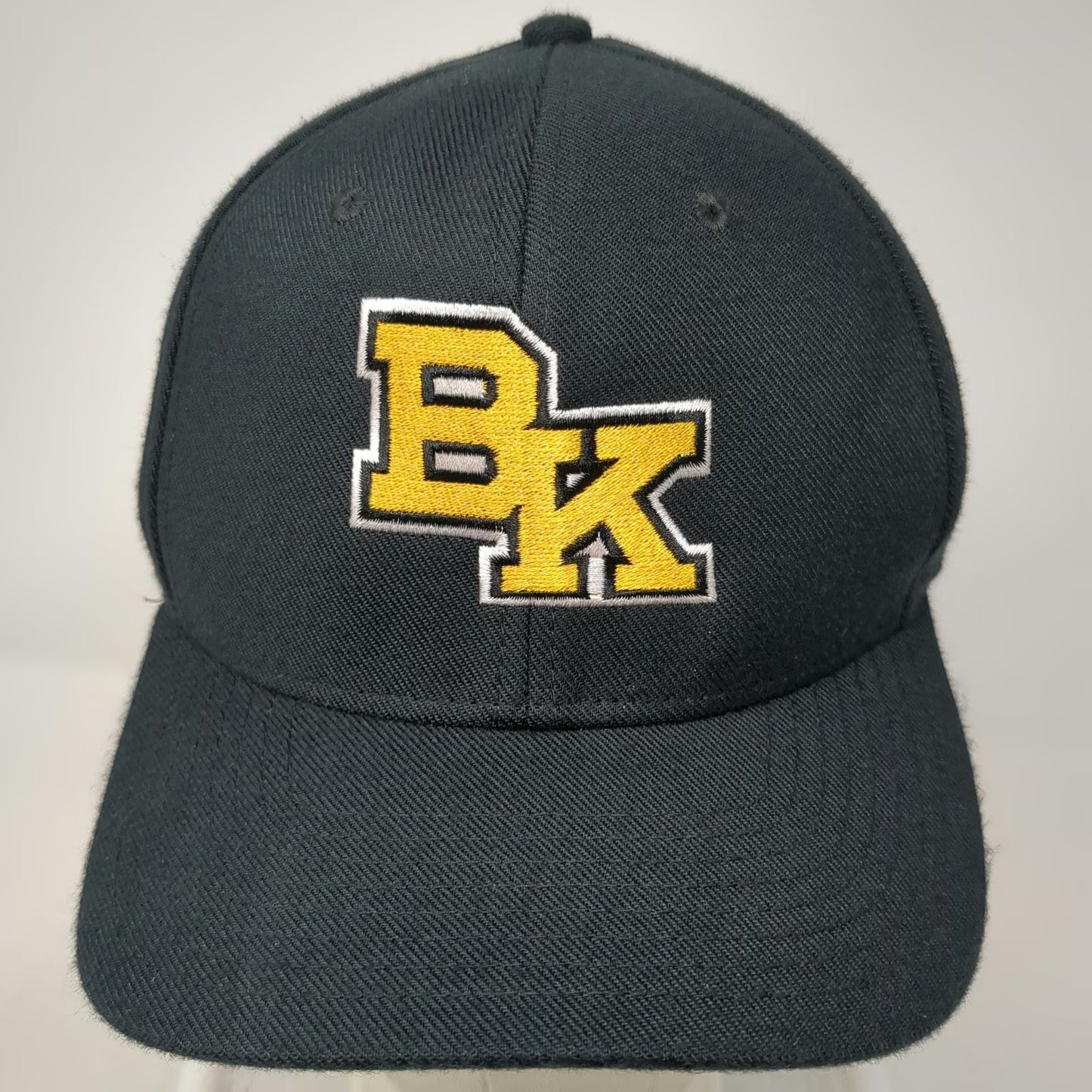 Nike Baseball Cap Black M BK Interlocking Logo Dri-FIT Classic99 Stretch Hat
