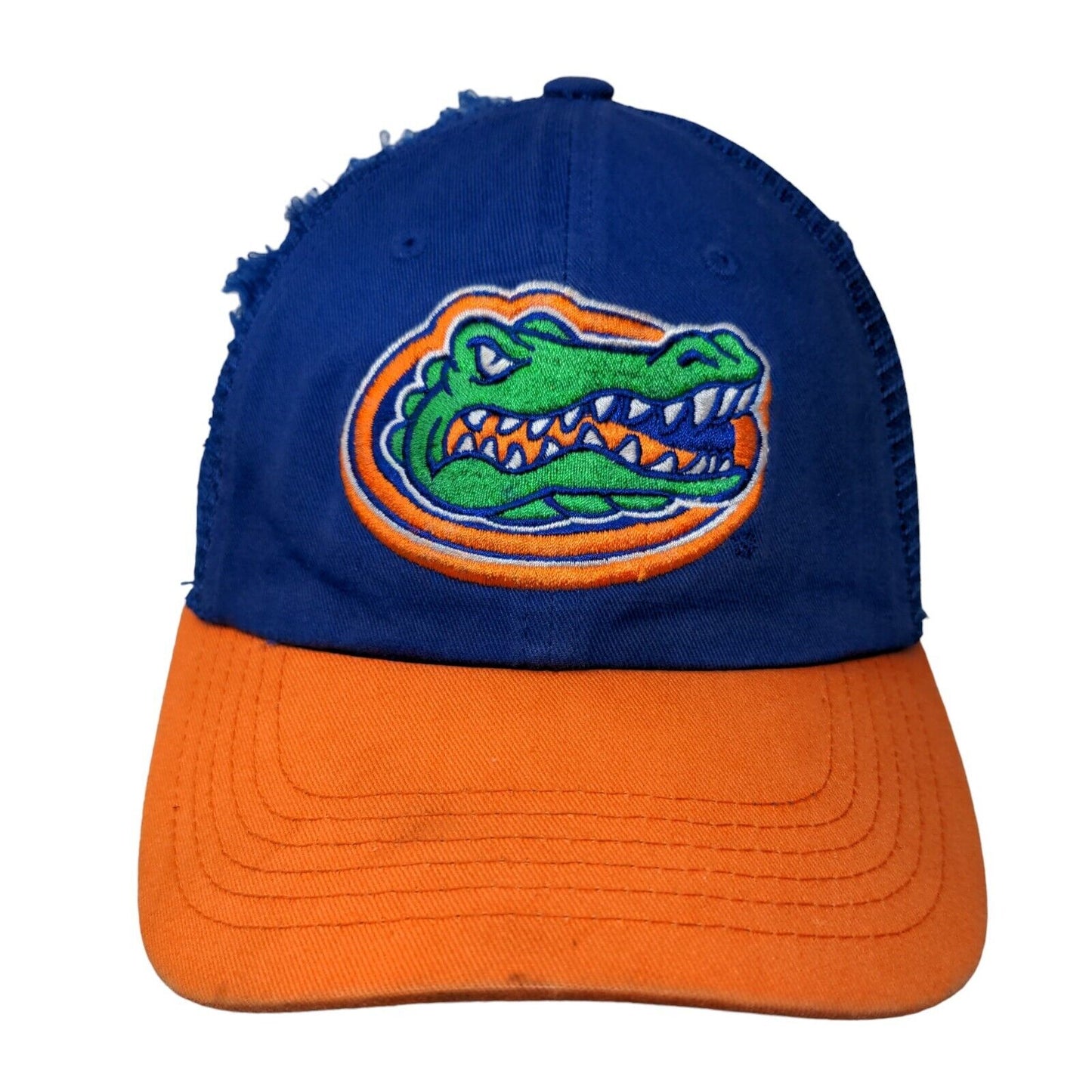 Florida Gators Snapback Mesh Back Trucker Hat Orange Blue Embroidered Logo NCAA