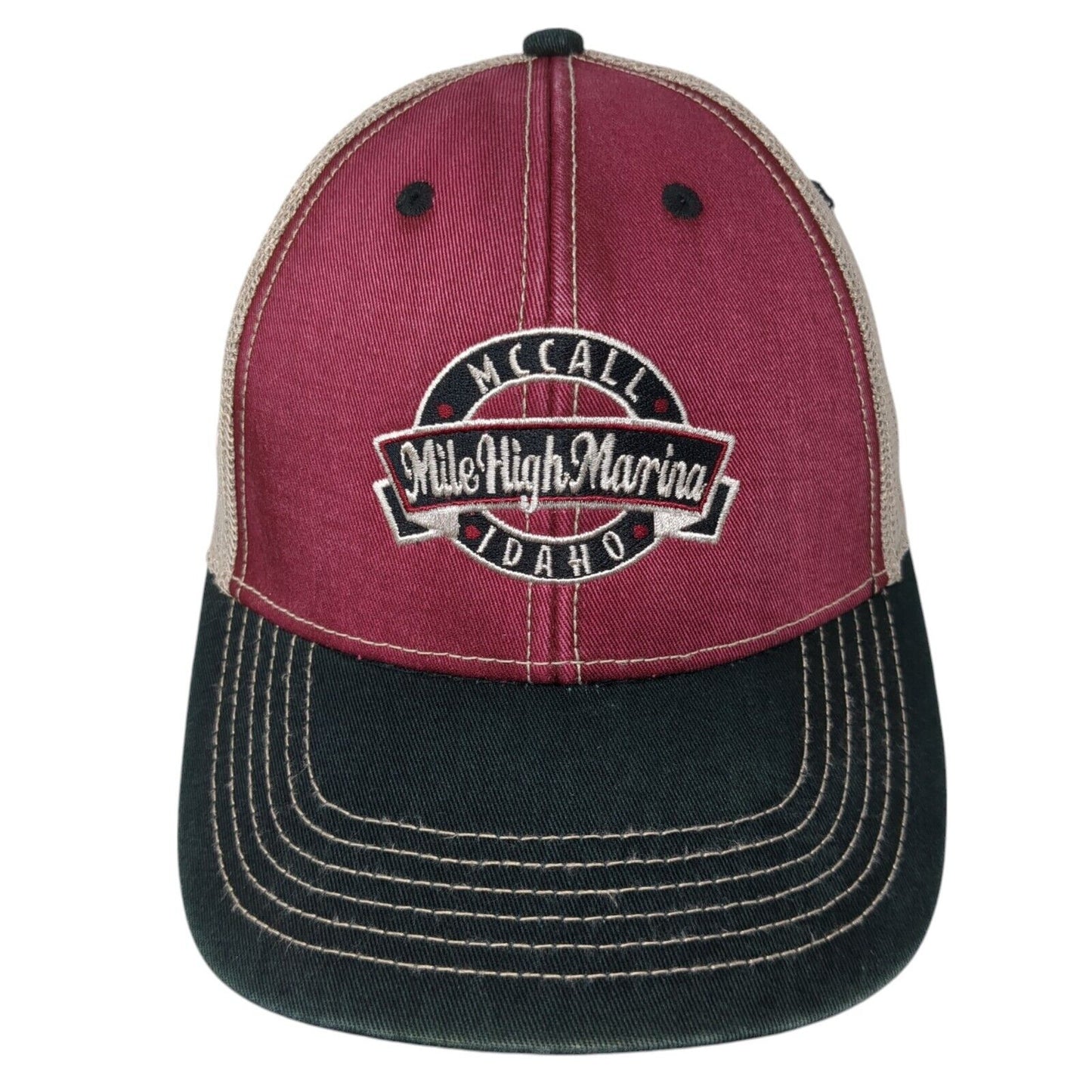 Mile High Marina McCall Idaho Snapback Trucker Hat Multi One Size Ahead