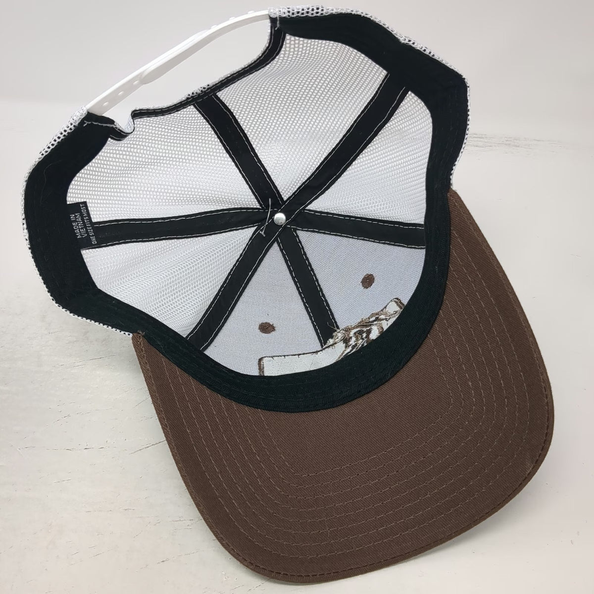 Scheels Trucker Hat Brown One Size Bigfoot Sasquatch Patch Mesh Snapback Outdoor