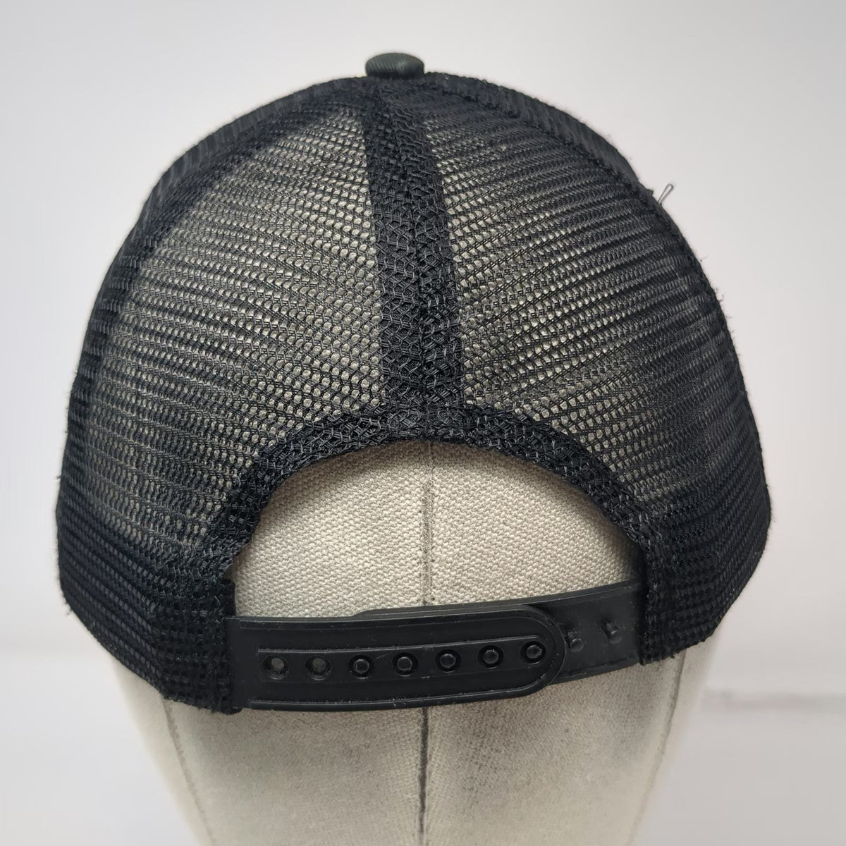 Black Trucker Hat One Size USS Boise River White Mesh Back Snapback Oars Graphic