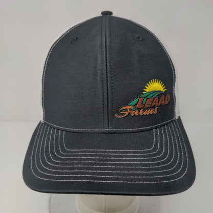 LEAAD Farms Snapback Mesh Back Trucker Hat Black OSFA Embroidered