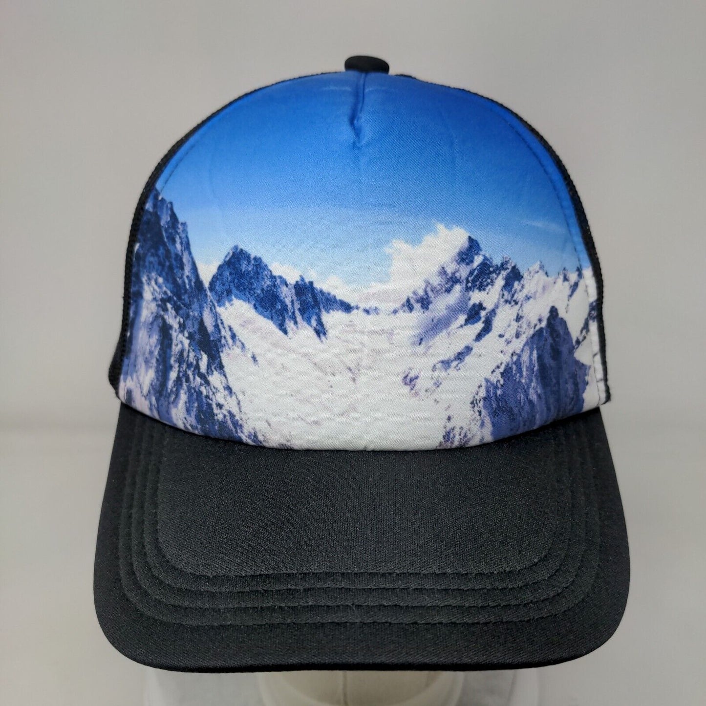 Snowy Mountain Snapback Mesh Back Trucker Hat Multi One Size Port Authority