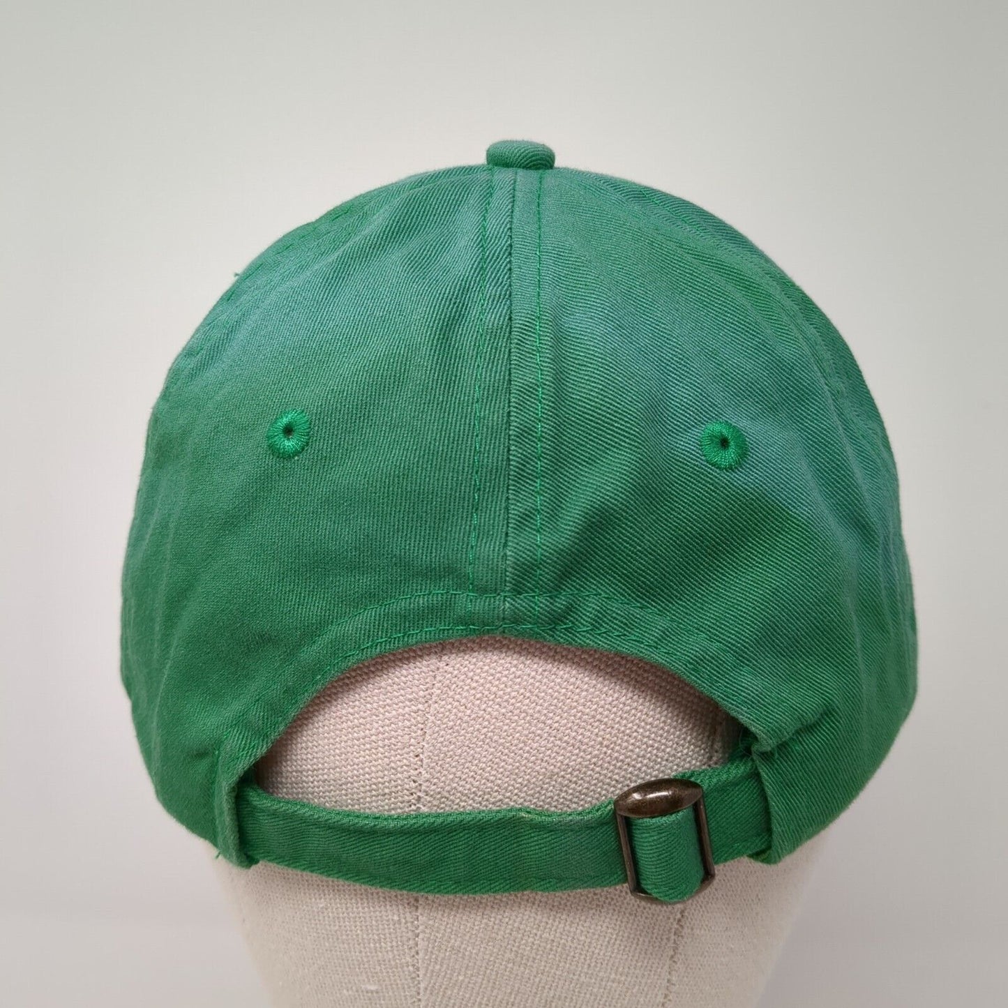 Clover Logo Patch Slideback Hat Green One Size Adjustable 6 Panel