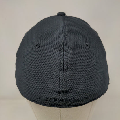 Under Armour Fitted Hat Black L/XL Classic Fit Blitzing Embroidered 6 Panel