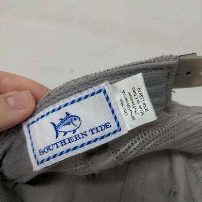 Southern Tide Skipjack Patch Snapback Mesh Back Trucker Hat Gray One Size