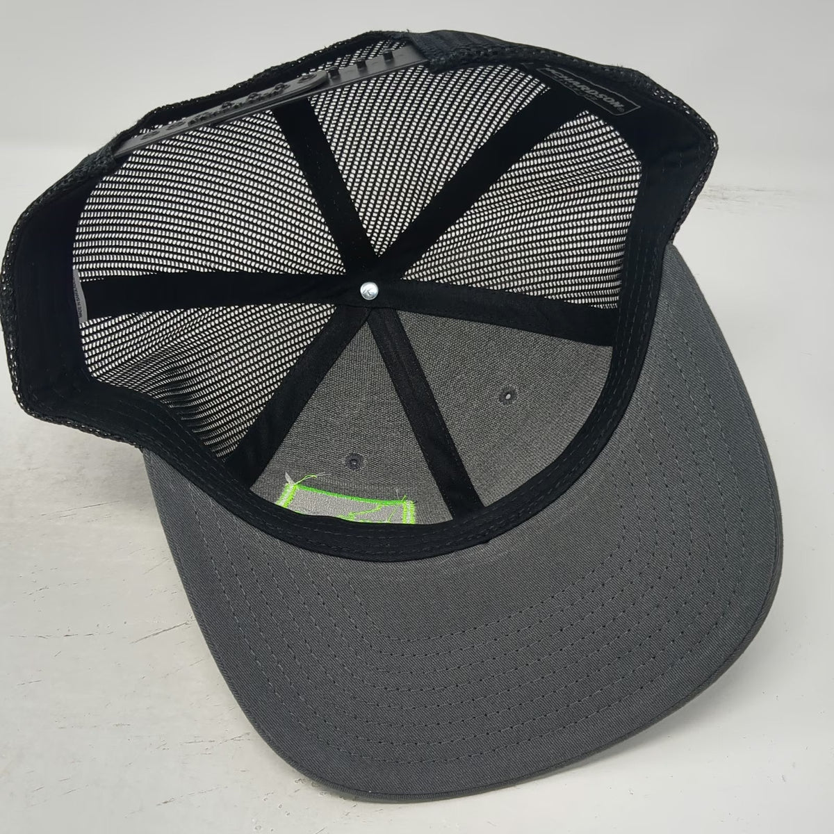 Richardson Trucker Hat Gray One Size 208 Seed Idaho Patch Snapback Mesh Cap Logo