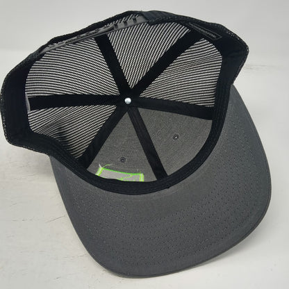 Richardson Trucker Hat Gray One Size 208 Seed Idaho Patch Snapback Mesh Cap Logo
