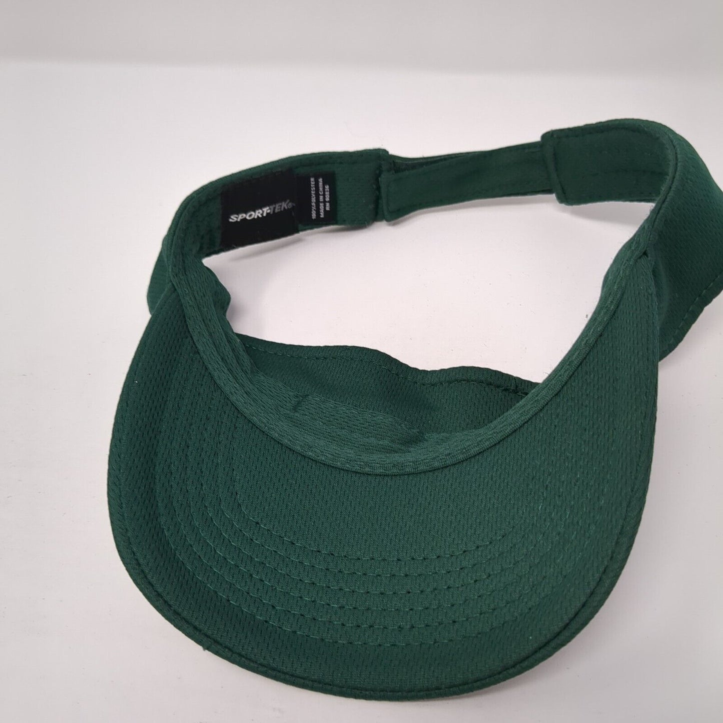 Sport-Tek Golf Sun Visor Hat Green One Size Adjustable Lightweight Blank