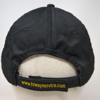 Lone Pine Case Construction Hat Baseball Cap Black Yellow OSFM Strapback Logo