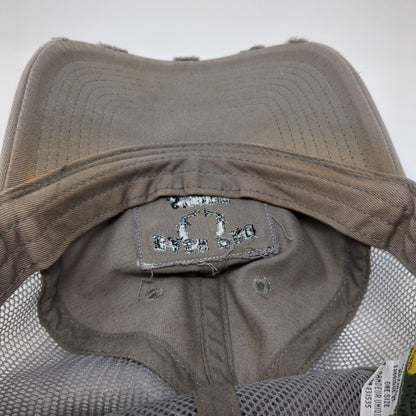 Bass Pro Shops Slideback Hat Gray OS Adjustable Mesh Back Distressed Gone Fishin