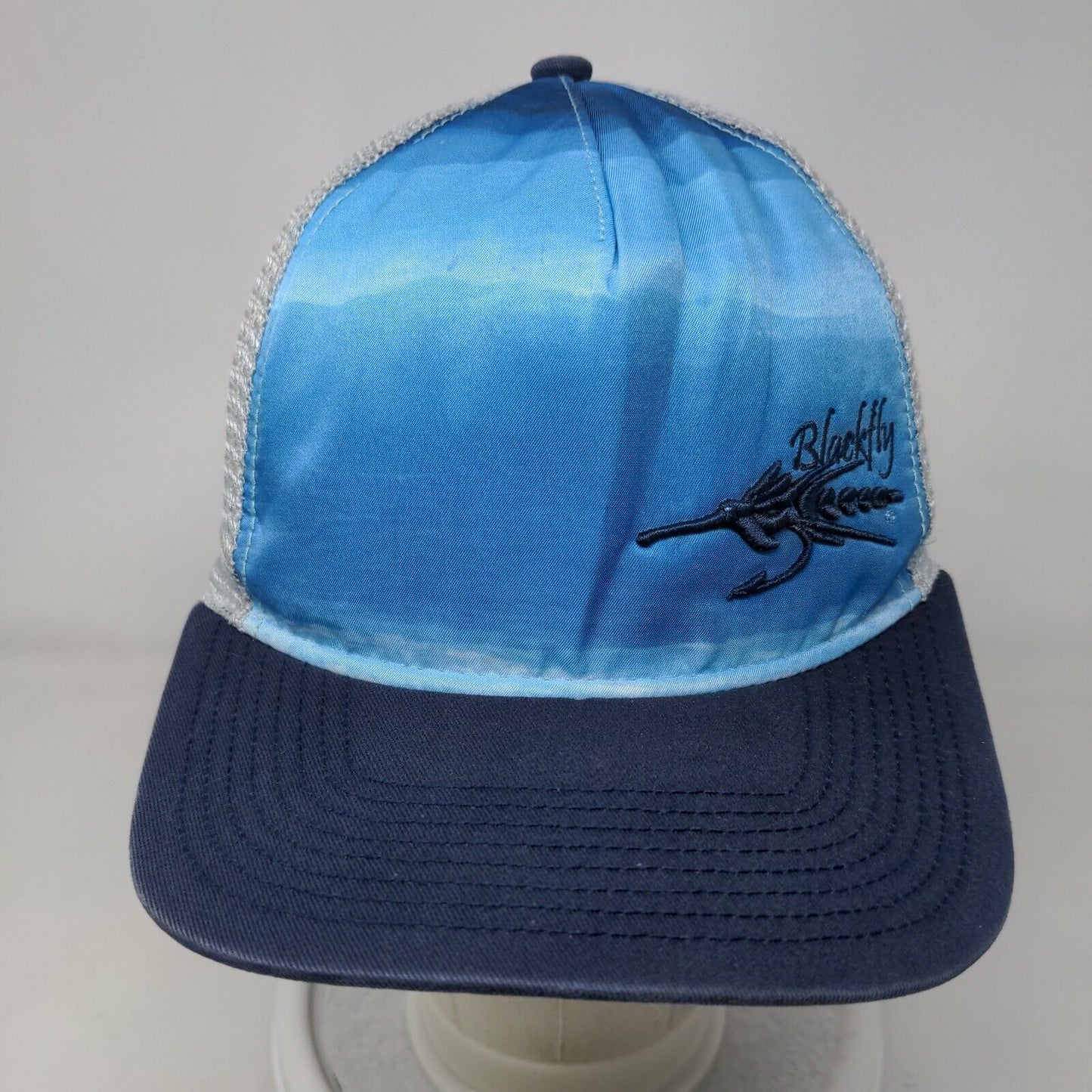 Blackfly Snapback Mesh Back Trucker Hat Blue One Size Embroidered Legacy