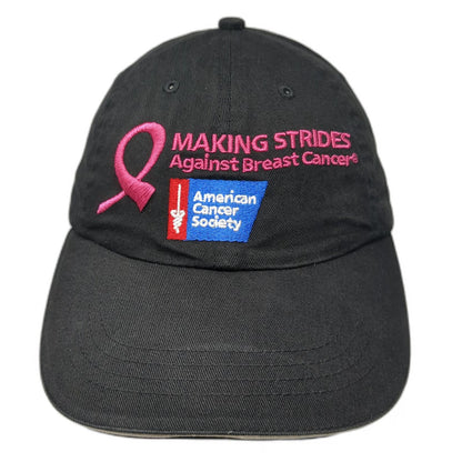 Cap America Baseball Cap Black One Size American Cancer Society Pink Ribbon Hat