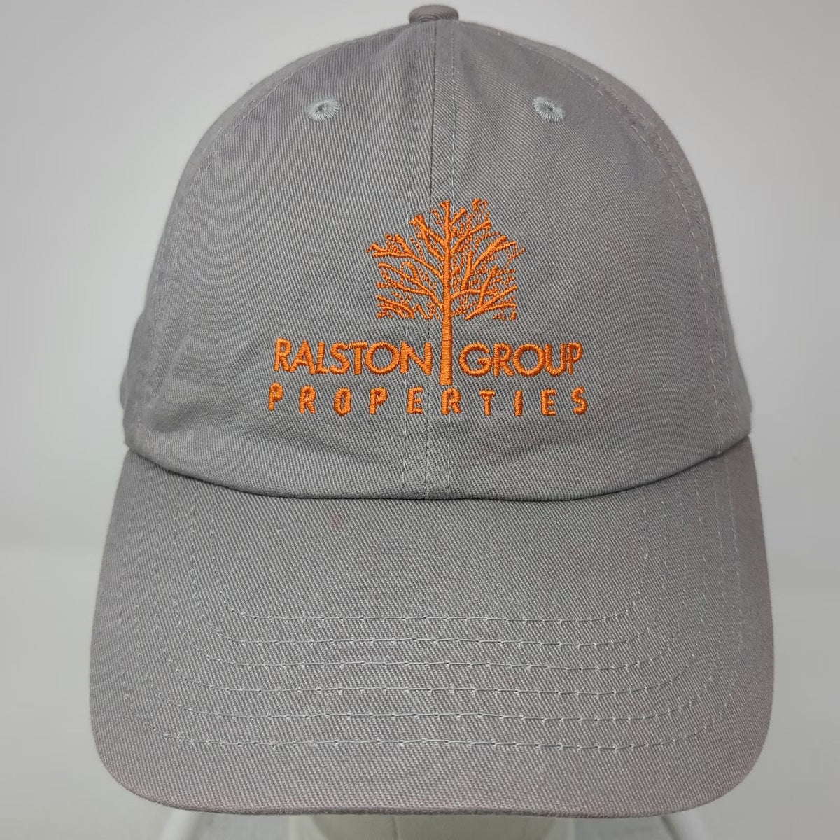 Baseball Cap Gray One Size Ralston Group Properties Slideback Tree Graphic Hat