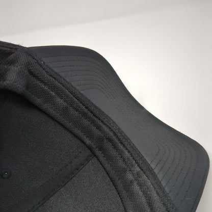 Quiksilver Strapback Hat Black OS Adjustable Lightweight Breathable 6 Panel