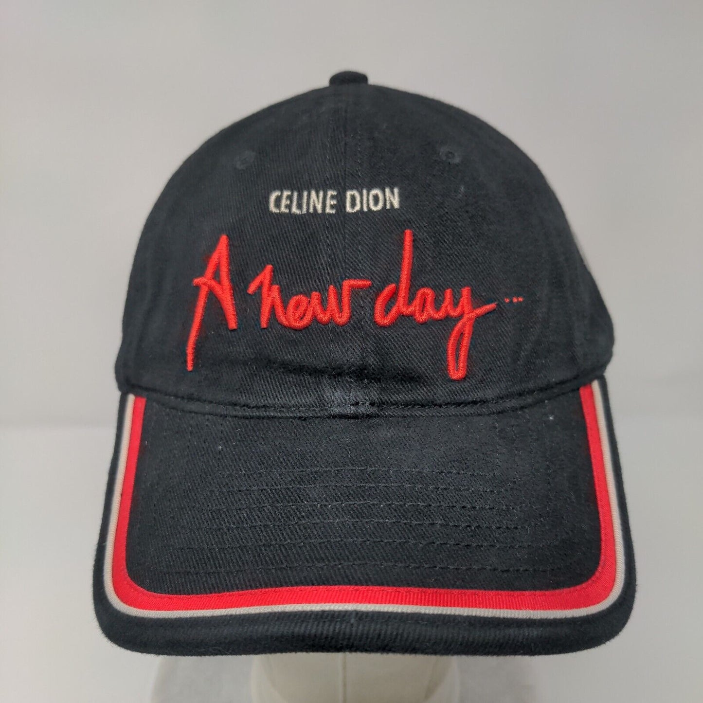 Celine Dion A New Day Strapback Hat Black OSFA Adjustable Embroidered