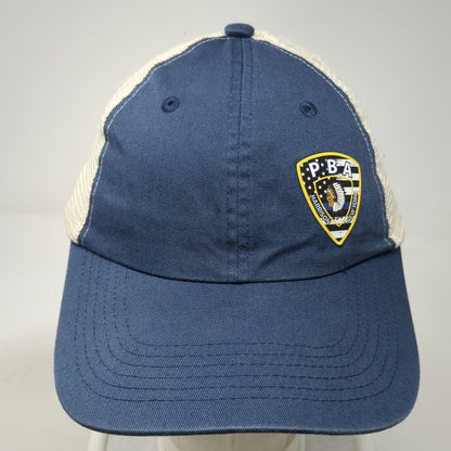 Port Authority Trucker Hat Blue One Size Harrison New York PBA Shield Patch