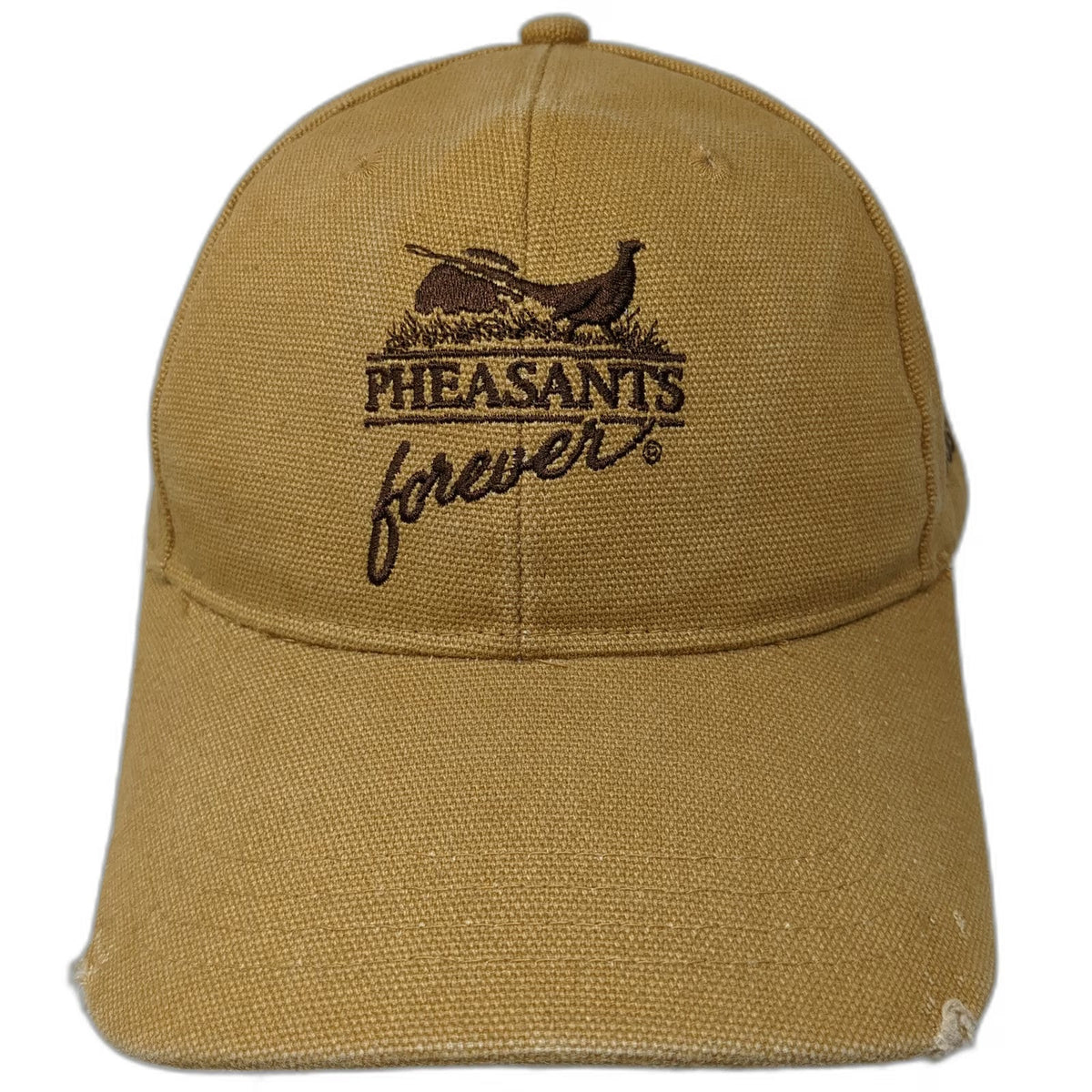 Pheasants Forever Rooster Booster Snapback Brown Hat One Size Canvas Pheasant