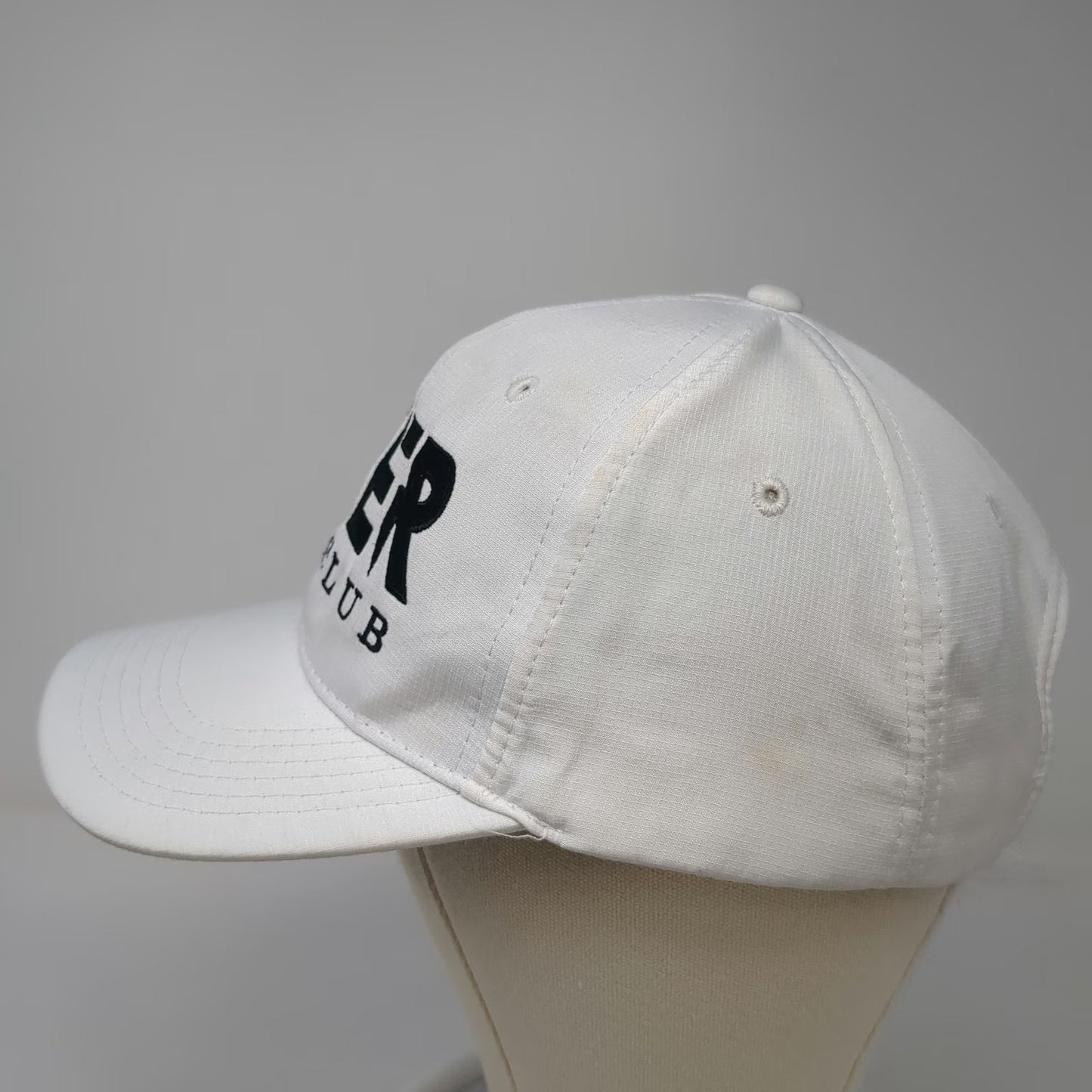 DAER Dayclub Embroidered Baseball Cap White One Size Strapback Adjustable Hat