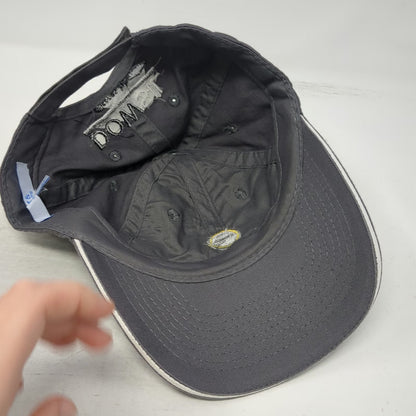 Port & Company White Cap Dow Gray Baseball Cap One Size Strapback Hat Dowsil