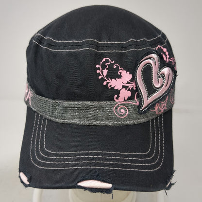 Main Gate Army Cap Black Pink OSFM NHRA National Hot Rod Association Heart Hat
