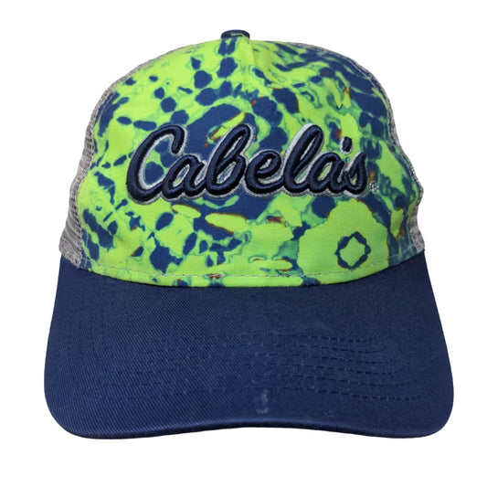 Cabela's Youth Strapback Trucker Hat Multicolor One Size Embroidered Mesh Back