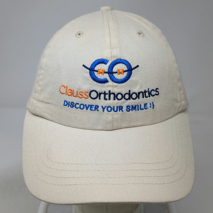 BOROUGH Baseball Cap Beige One Size Clauss Orthodontics Strapback Cotton Hat