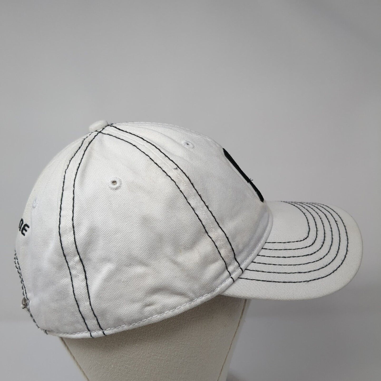 Bridgestone Golf Slideback Hat White One Size Adjustable Embroidered