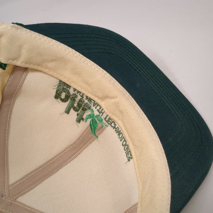 K-Products Baseball Cap Beige Green Plant Health Technologies Rope Hat Vintage