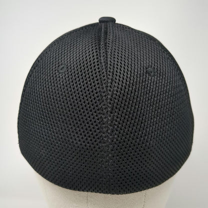 Flexfit Baseball Cap Black XL Grimaldi's Coal Brick Oven Pizzeria Mesh Hat