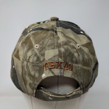 Texas Strapback Hat Camouflage One Size Adjustable Embroidered 6 Panel Joy Cap