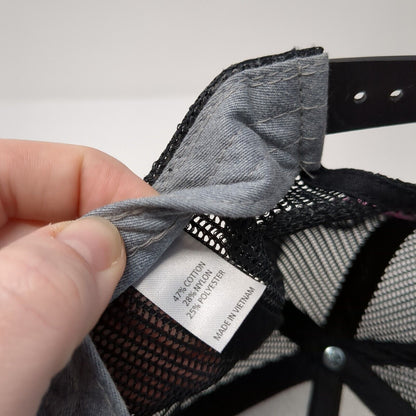 Cross Mustache Snapback Mesh Back Trucker Hat Gray One Size Richardson