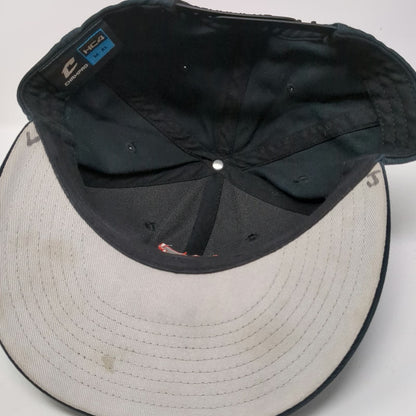 Champro Snapback Black XL Embroidered Letter M Gray Underbrim Sports Hat