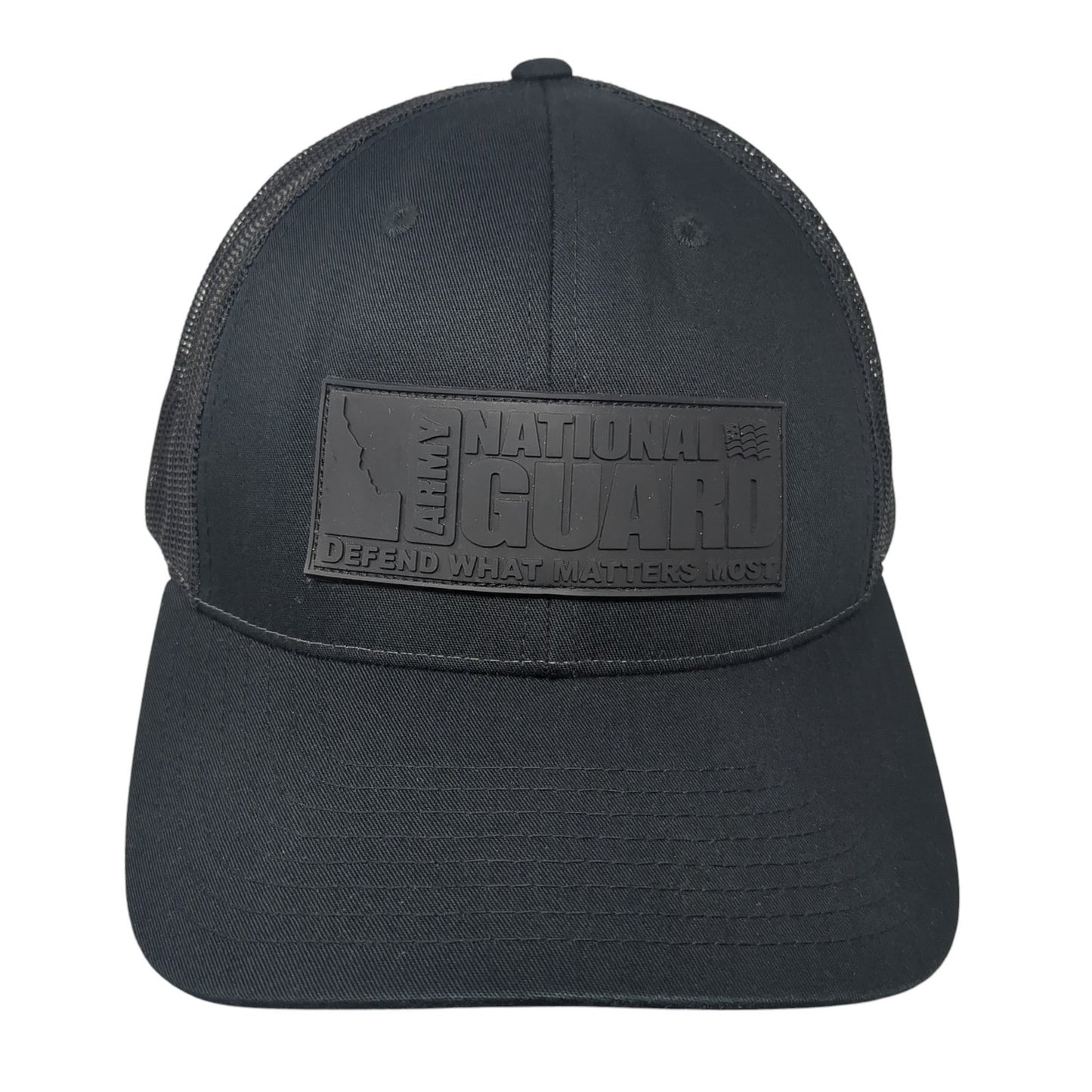 Army National Guard Defend What Matters Most Trucker Hat Black OS Richardson