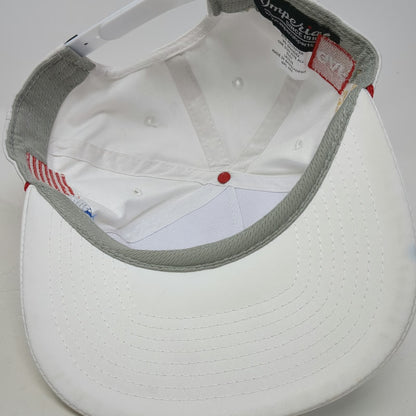 Imperial 5 Panel White One Size Hat Rope Rinaldi Roofing GAF Master Elite Flag