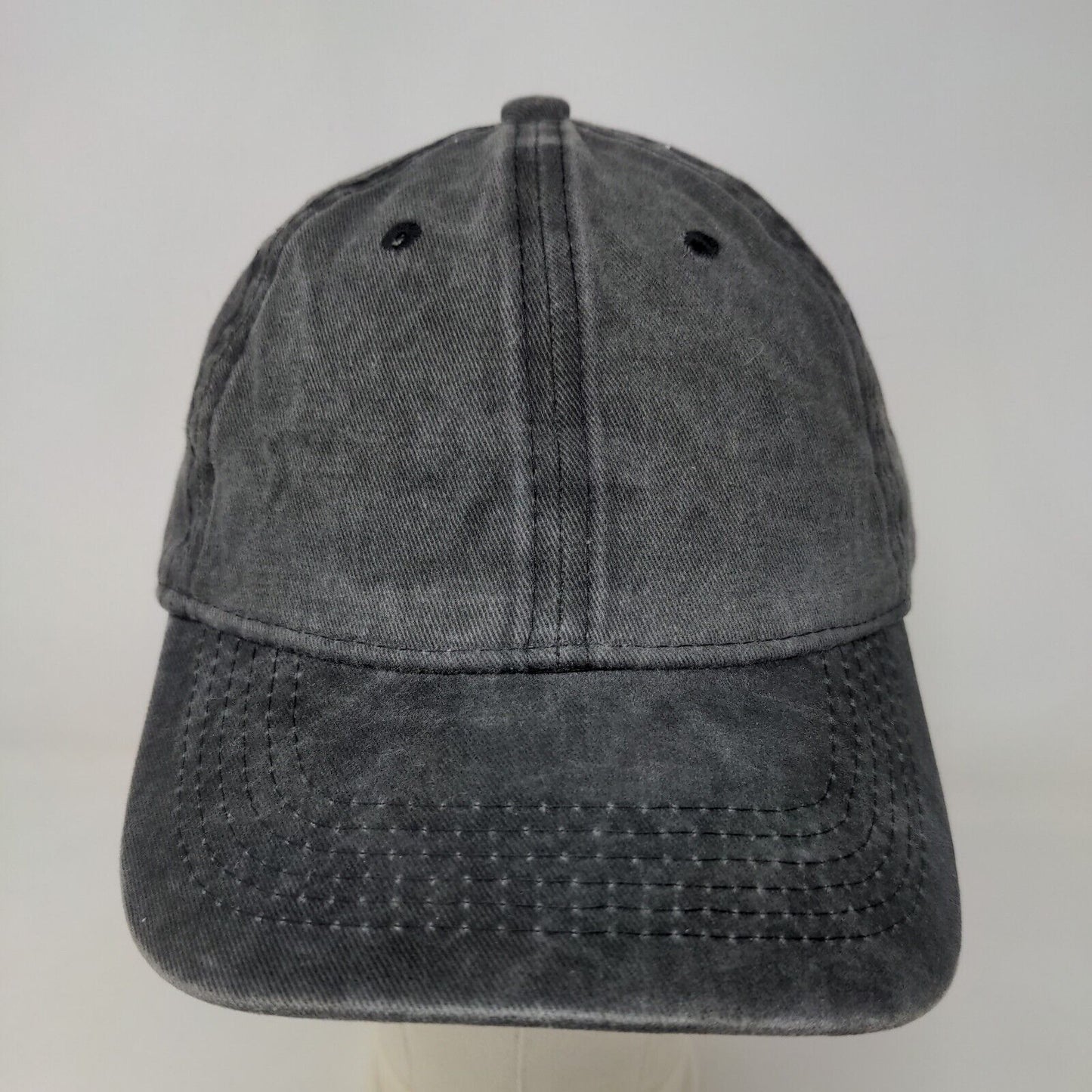 Unbranded Men's Slideback Hat Gray Adjustable Blank Vent Holes