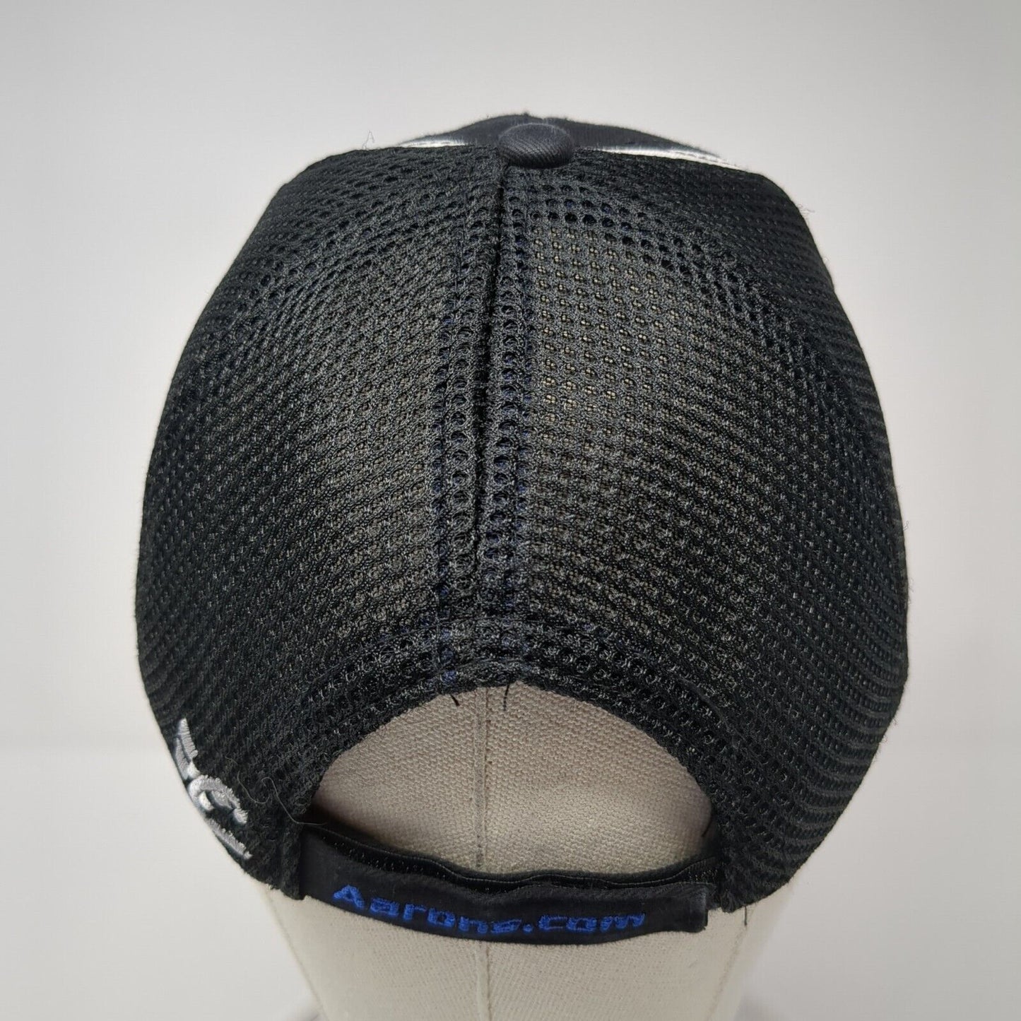 Aaron's Dream Machine Straoback Trucker Hat Black One Size Mesh Chase Authentics